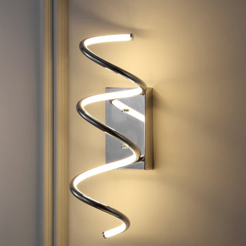 Scribble 7" Modern Metal Integrated LED Vanity Light Sconce - JONATHAN Y